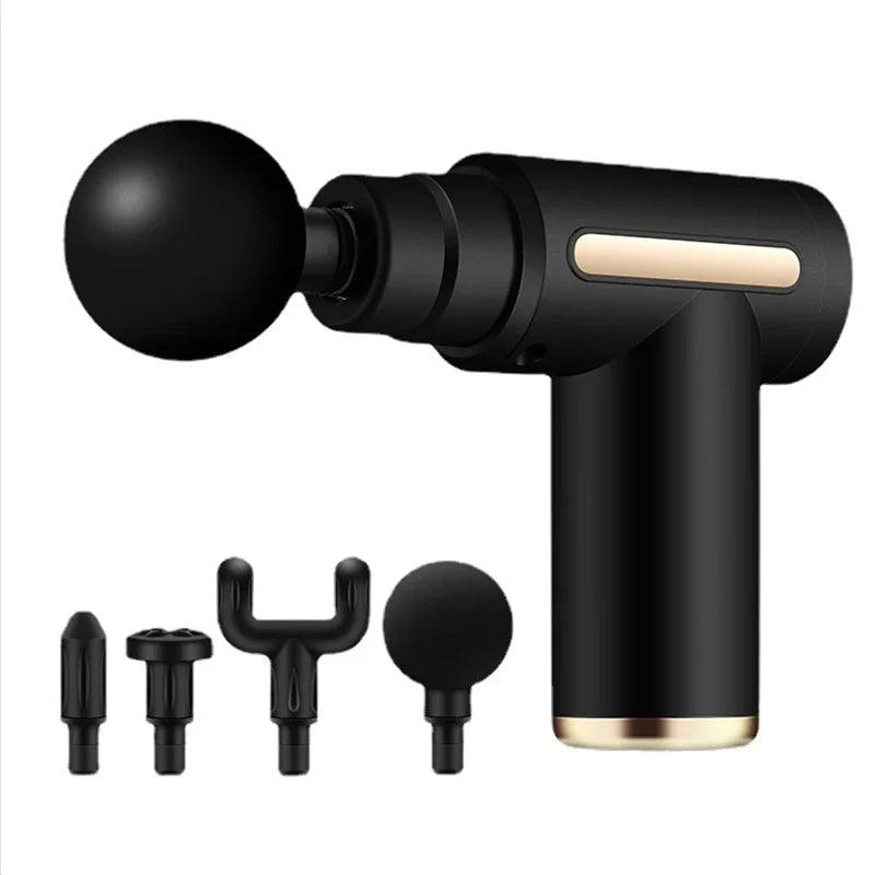 ProRelief Mini Massage Gun — Deep Tissue Percussion Massager with 4 Attachments